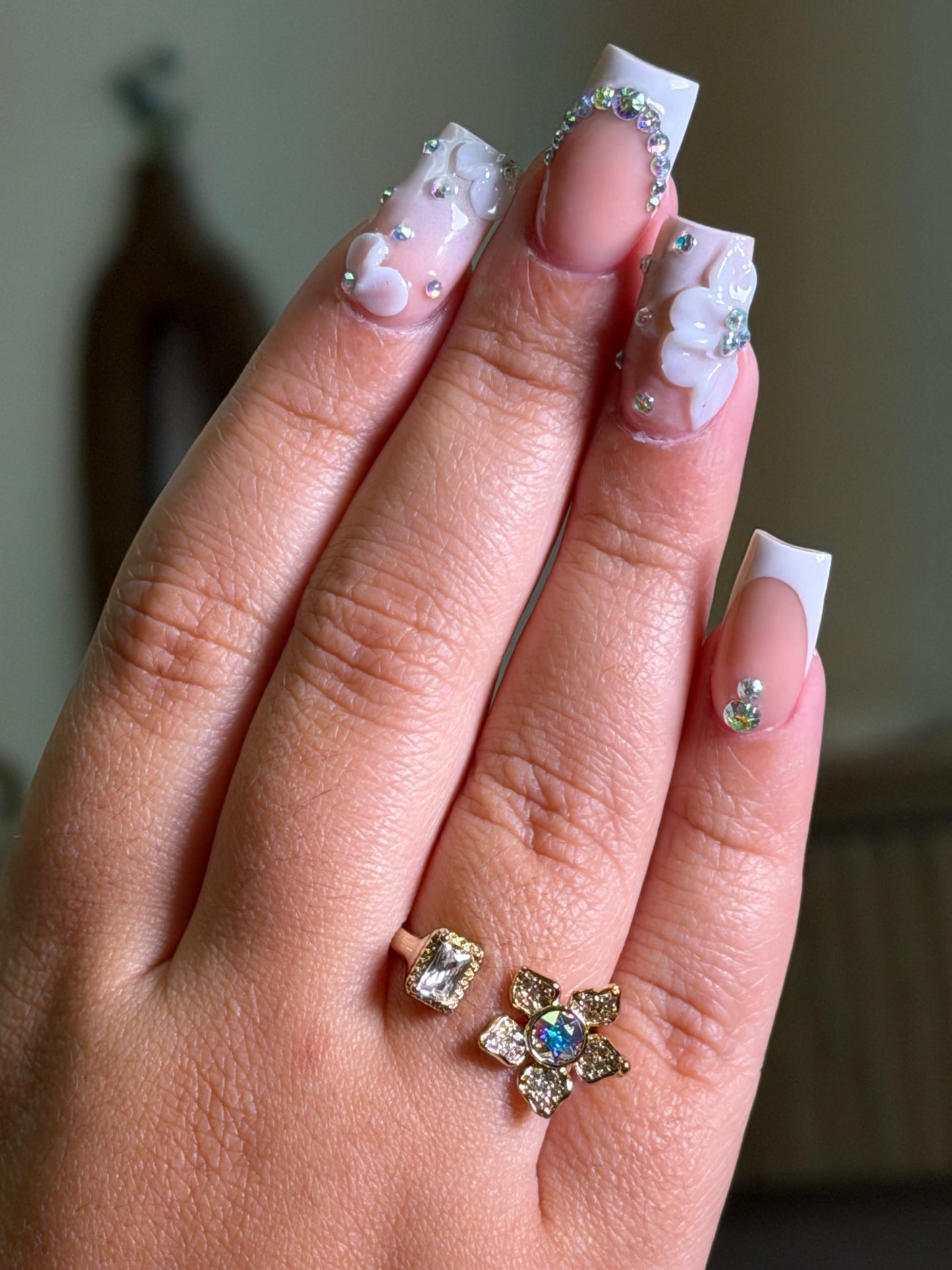 Anillo flor de azar