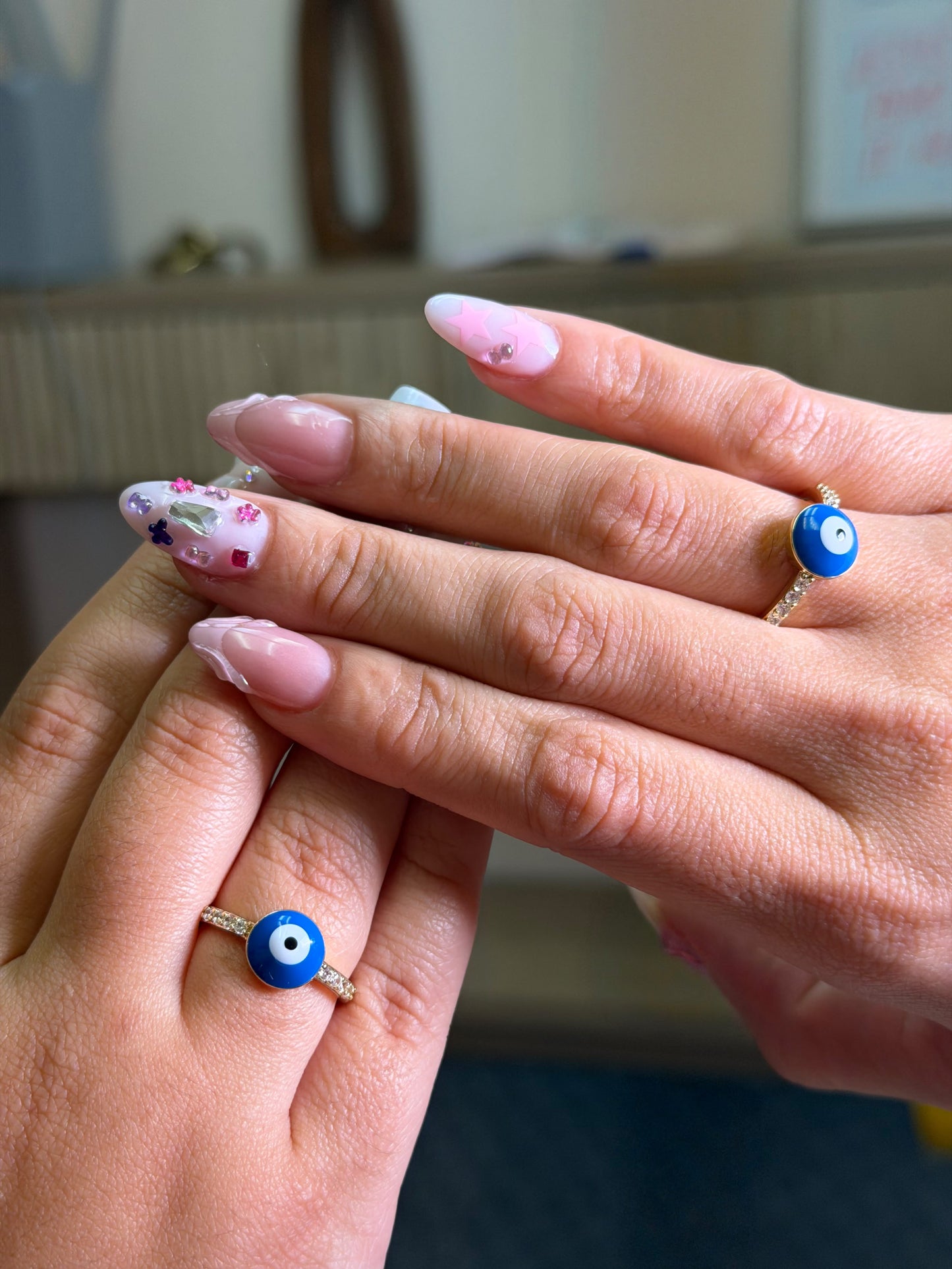 Blue Evil Eye Ring